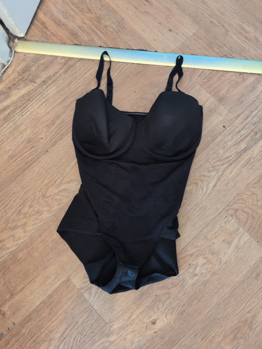 Marks And Spencer 34F Black Padded And Wired Bodysuit