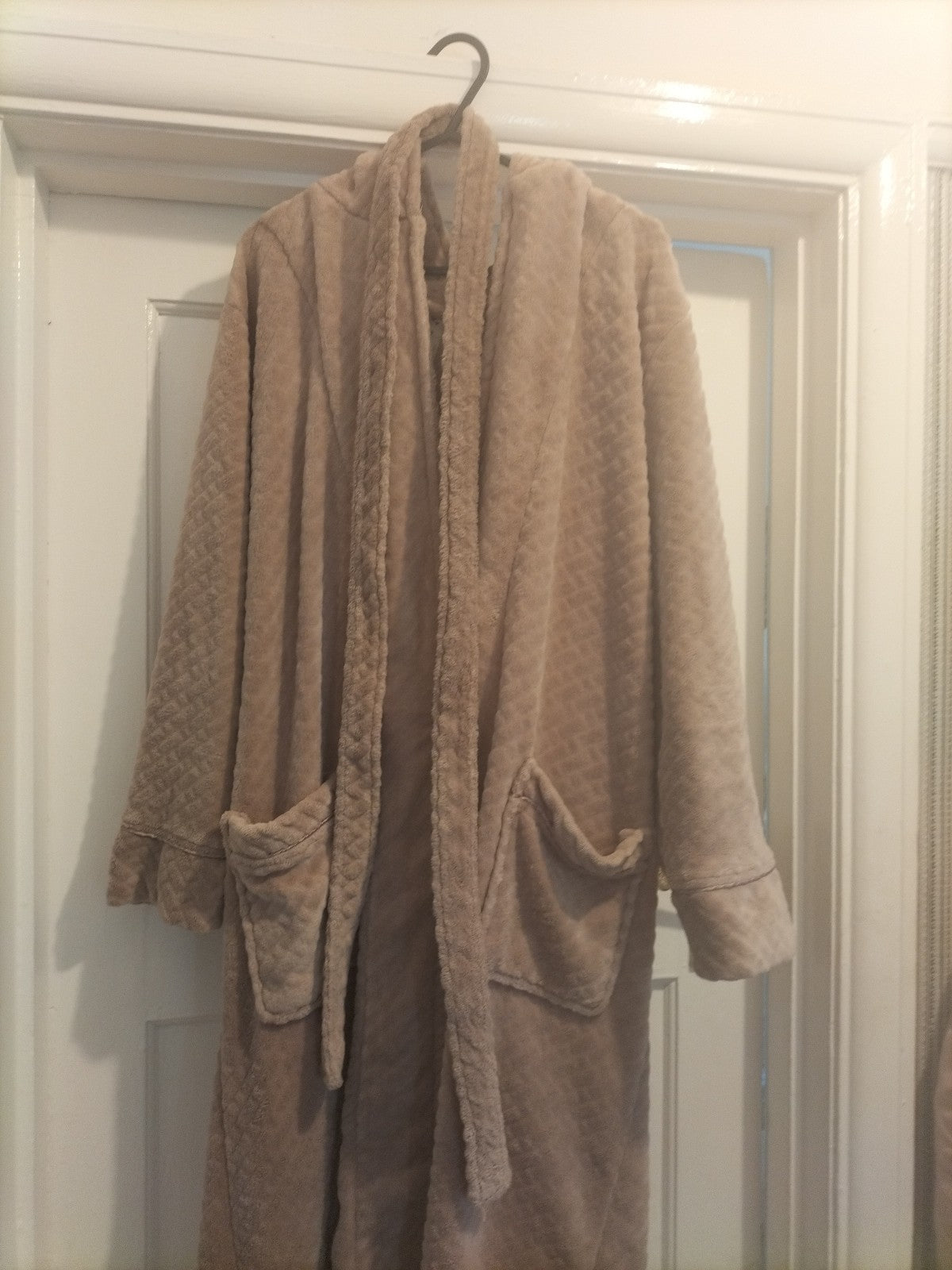 Ladies Primark Size 6-8 Light Brown Super Soft Dressing Gown