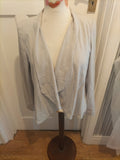 Ladies H&M Size 8 Grey Padded Lightweight Blazer