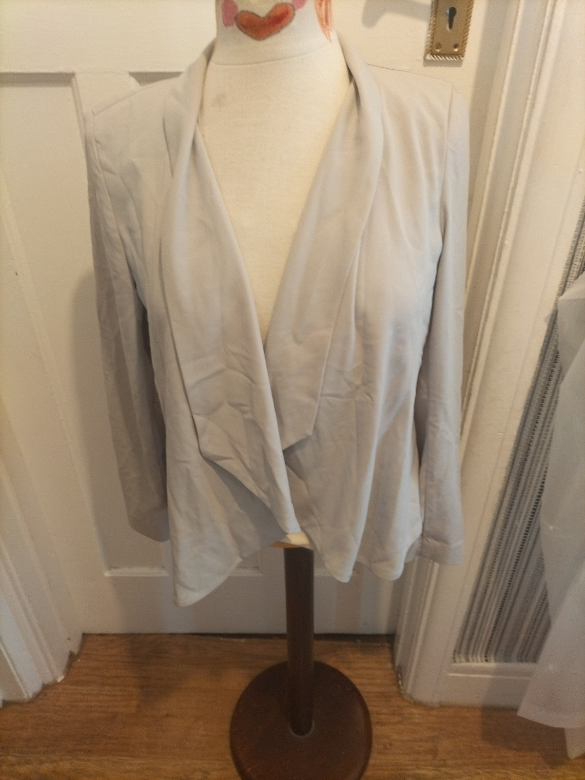 Ladies H&M Size 8 Grey Padded Lightweight Blazer
