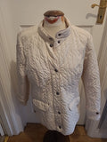 Ladies Size 10 Cream Lined Jacket