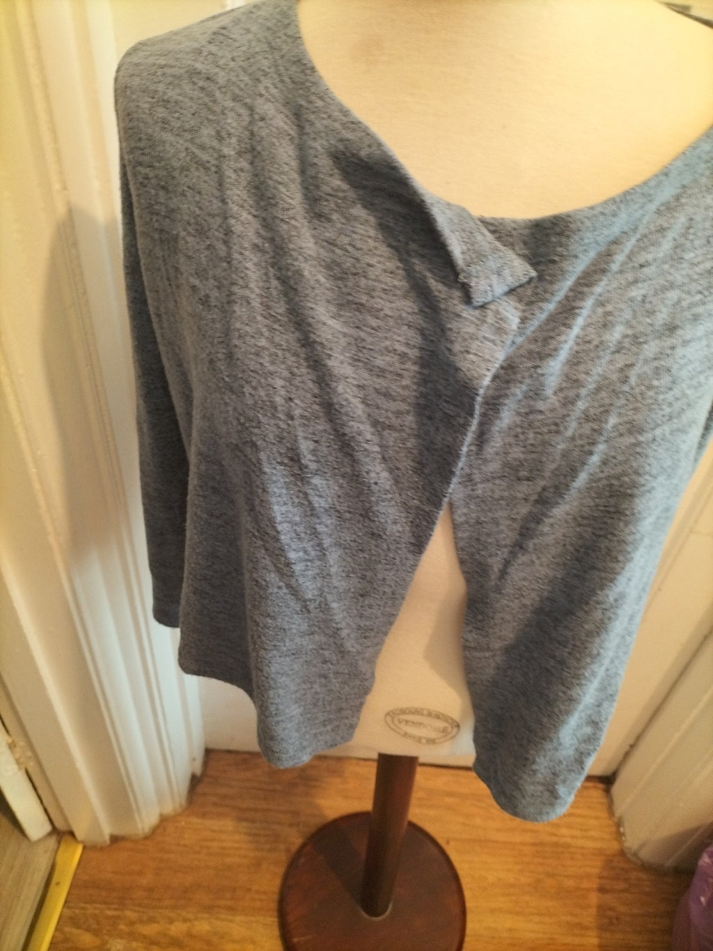 Girls M+Co 9-10 Years Bluey Grey Long Sleeved Cardigan