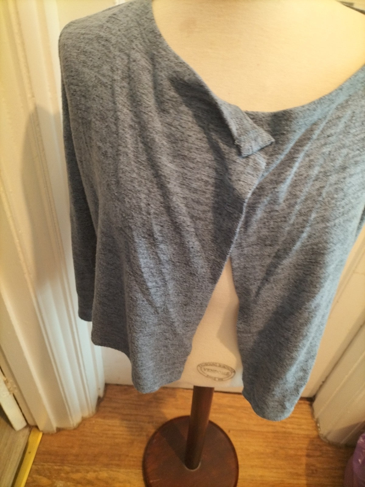 Girls M+Co 9-10 Years Bluey Grey Long Sleeved Cardigan
