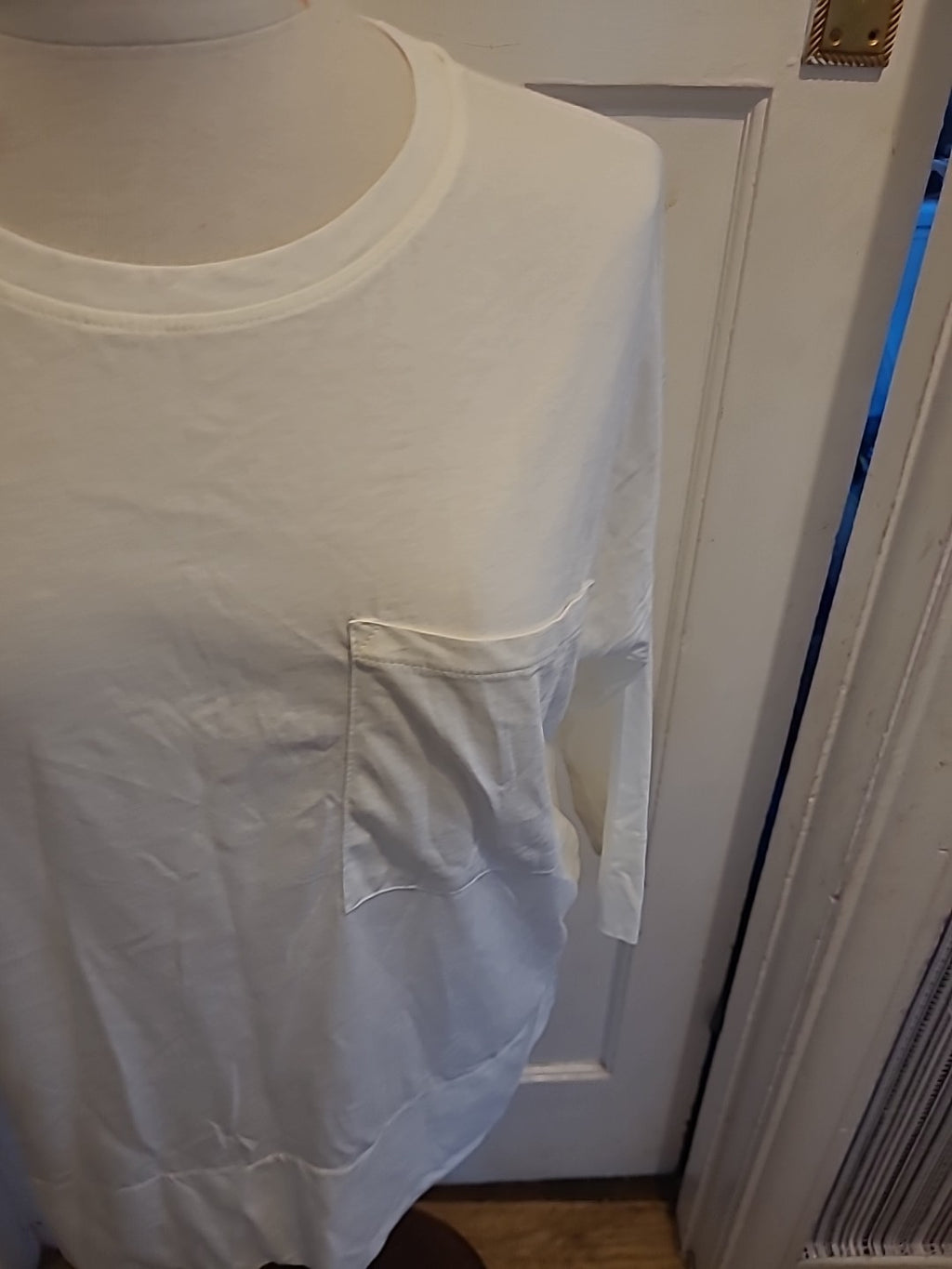 Ladies Esmara Size 8-10 Cream Mid Sleeved Blouse