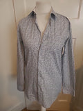 Mens Taylor&Wright Size 15 Black And Green Speckled Long Sleeved Reg Shirt