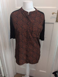 Next 12 Brown And Black Leopard Print Long Sleeve Blouse