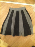 Ladies Stile Benneton Size S/M Grey Toned Wool Skirt