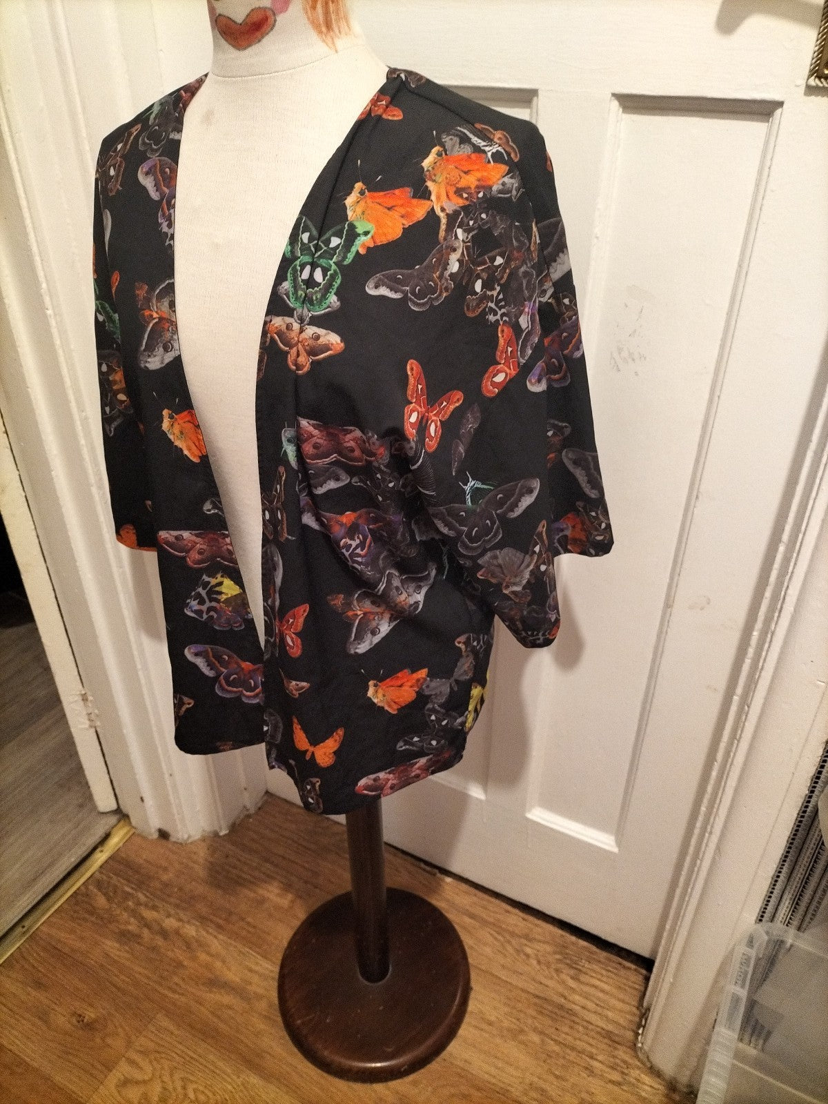 Ladies Topshop Size 6 Multi Coloured Floral Cardigan