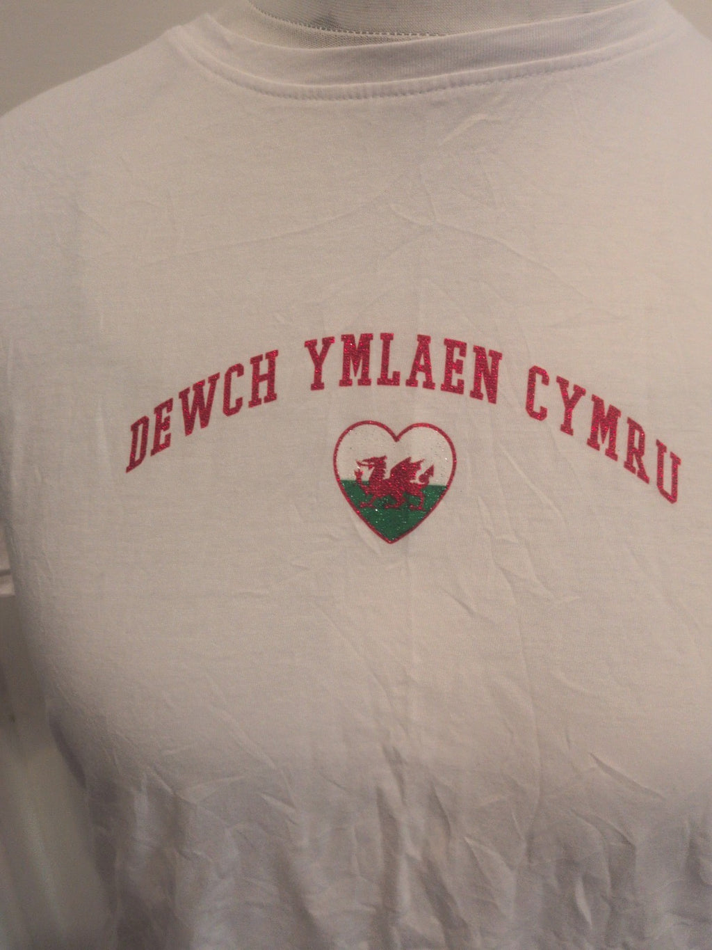 New Look 16 White Short Sleeve With Welsh Print T-shirt