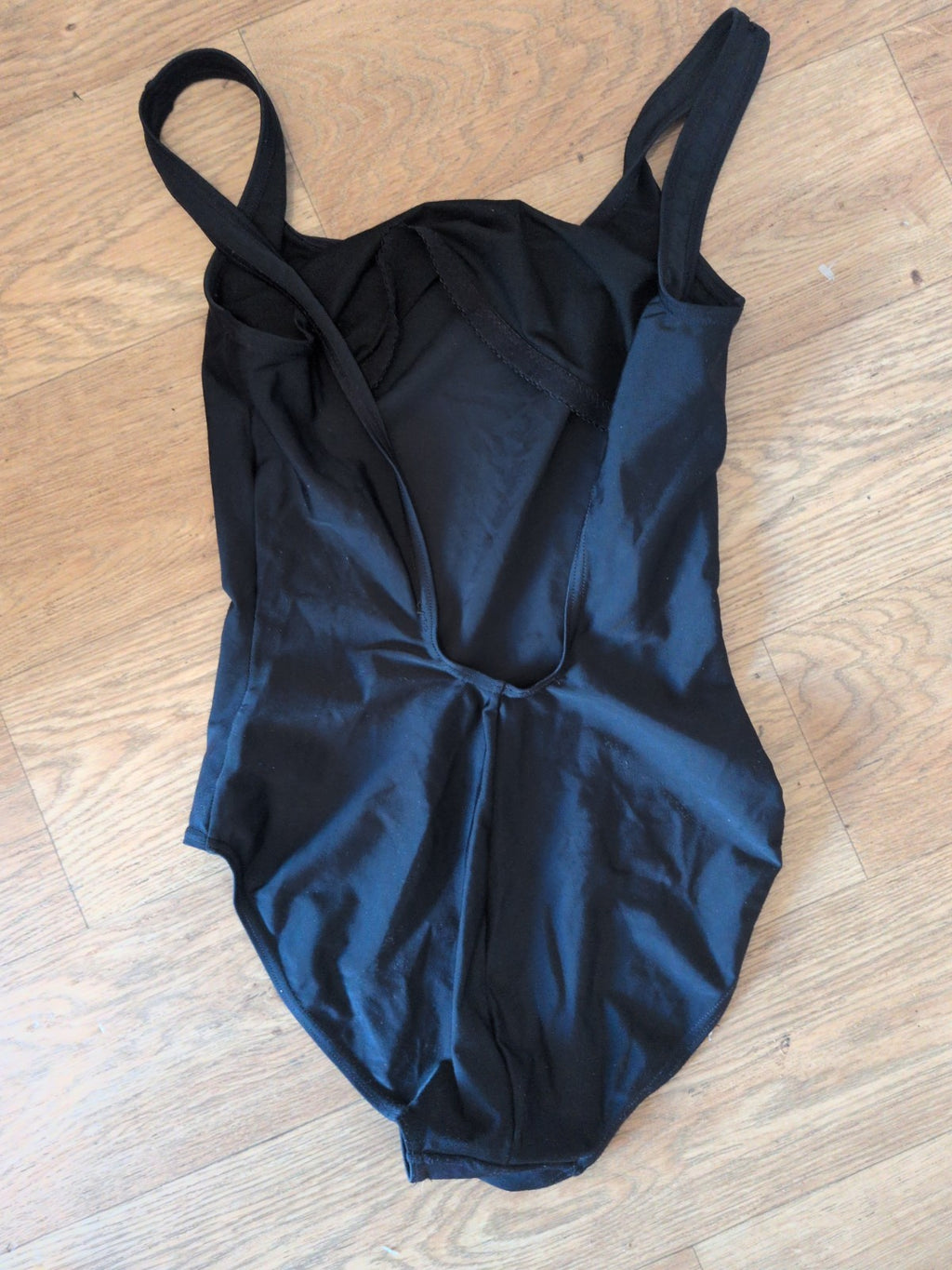 Ladies Florence And Fred Size 12 Black Low Back Swimming Costume