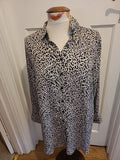 Ladies New Look Maternity Size 10 Light Purple Black And Yellow Long Sleeve...
