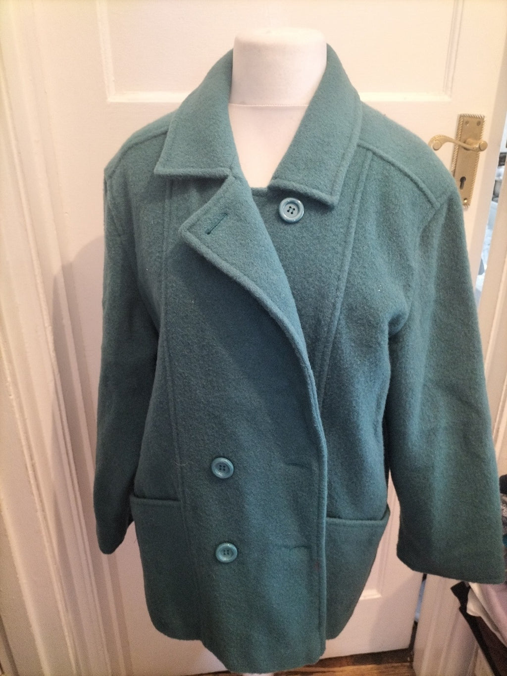 Zarina 16 Green Lined Pure Wool Blazer