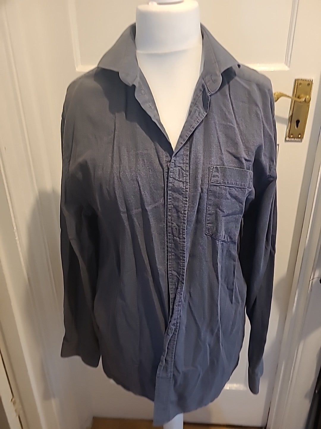 Mens Martinique Size XL Greyish Blue Long Sleeved Shirt