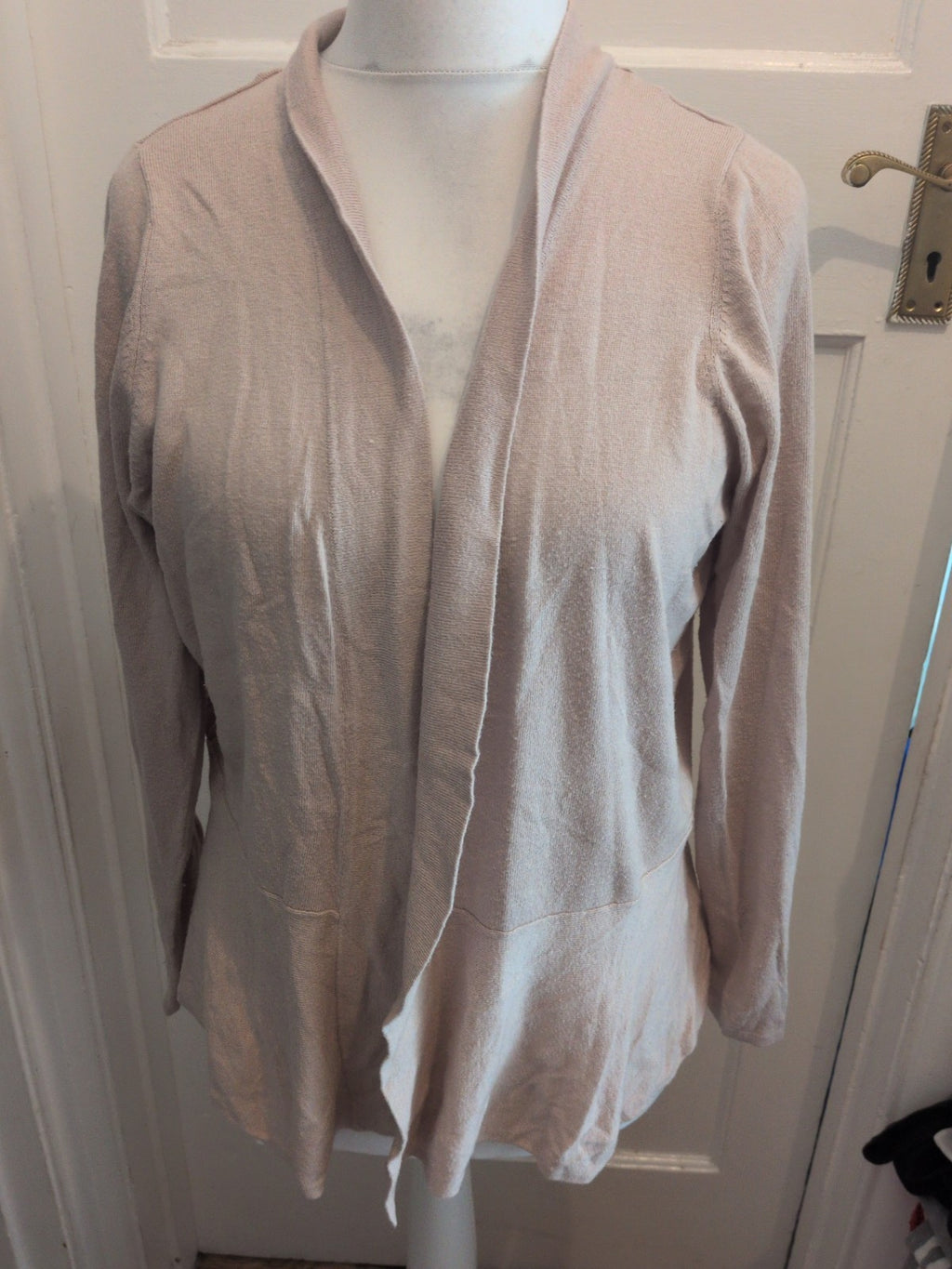 M&S Collection 20 Oatmeal Open Blouse/Cardigan