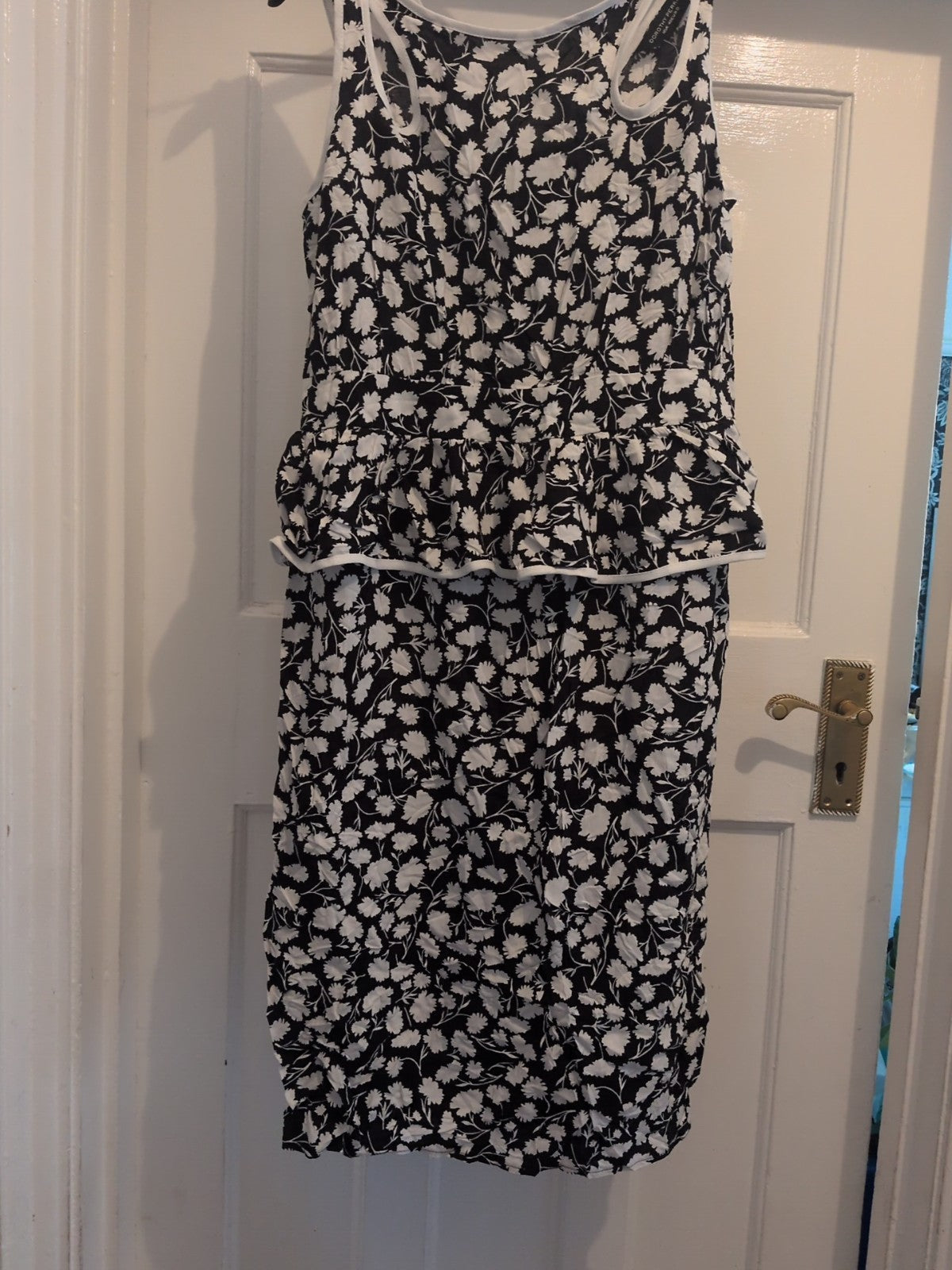 Brand New Dorothy Perkins 12 Black And White Sleeveless Dress