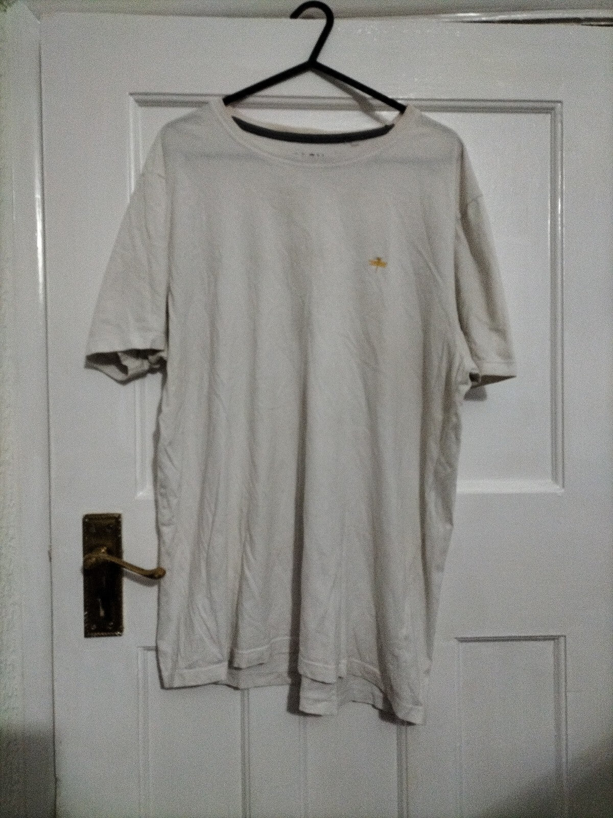 Men's Easy Slim Fit XL White Short Sleeve Top