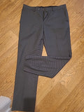 Mens Size 36R Grey Fleck Formal Dress Trousers