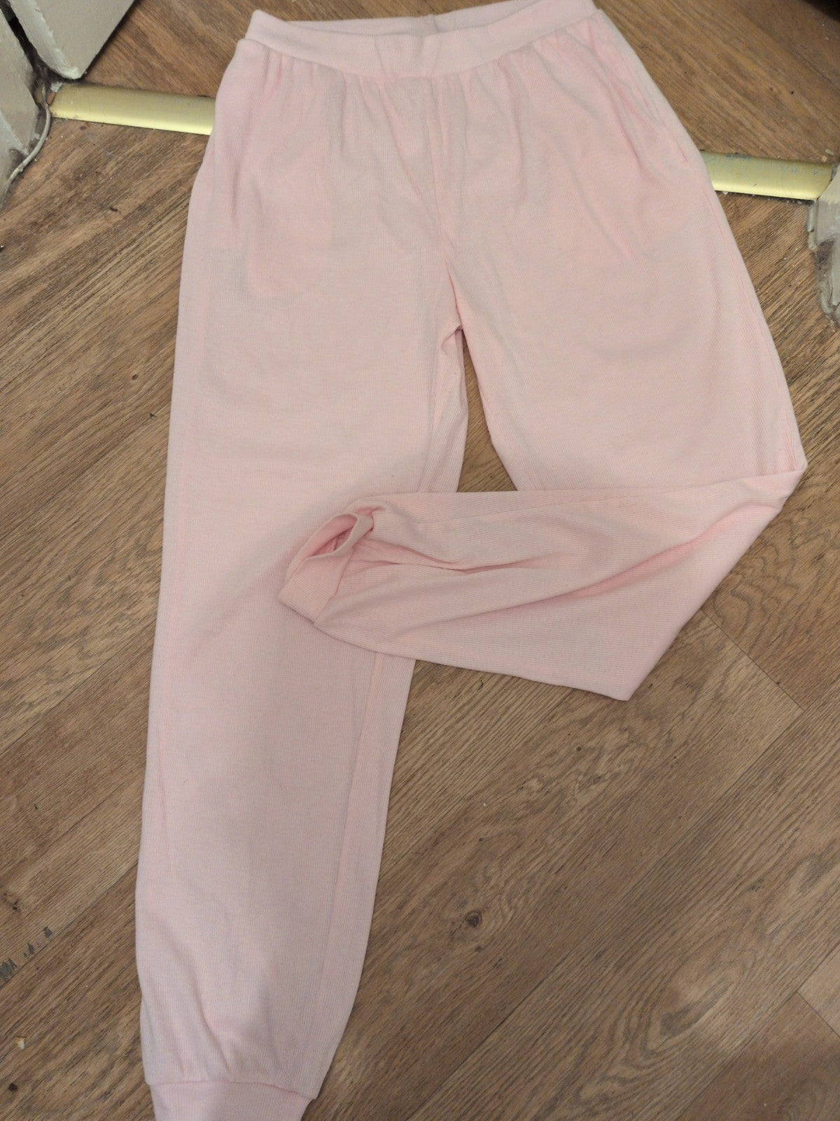 Primark 10-12 Pink Elasticated Pyjama Lounge Trousers