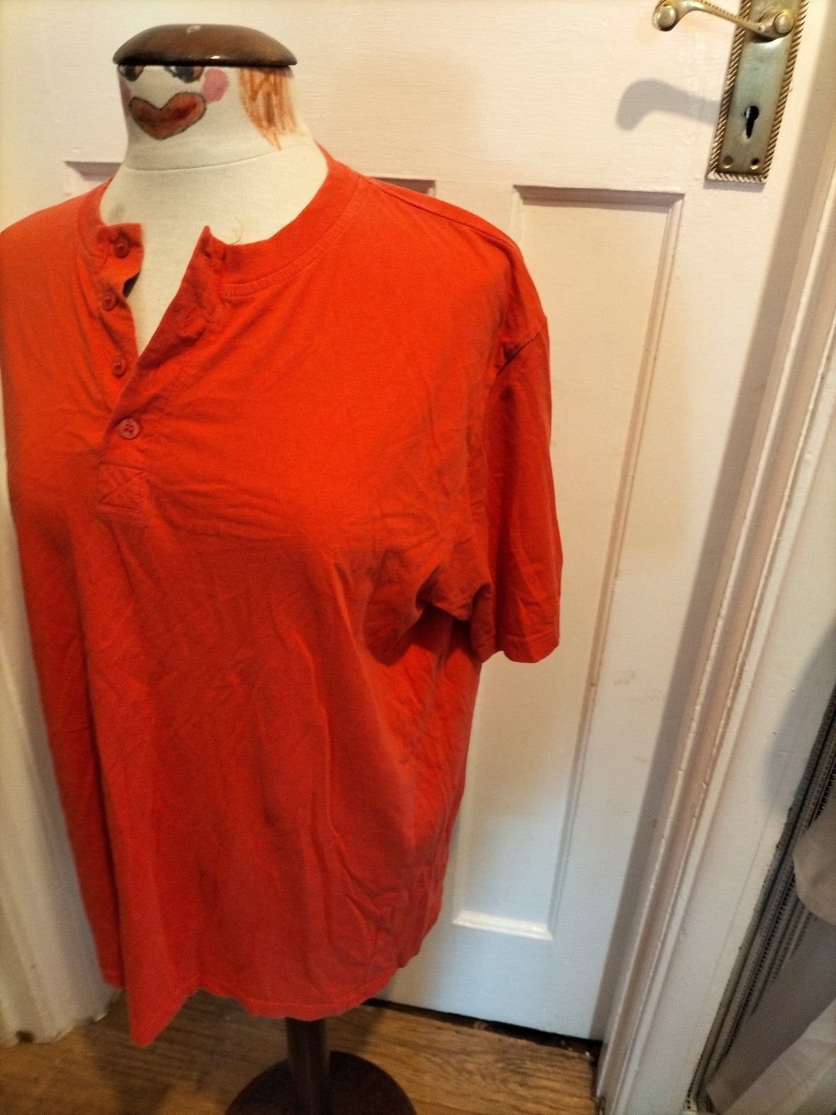 Ladies Cotton Traders Size Large Coral Short Sleeved Tshirt