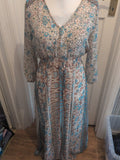 Ruiyige Multicoloured Large Semi See Through Long Length Dress