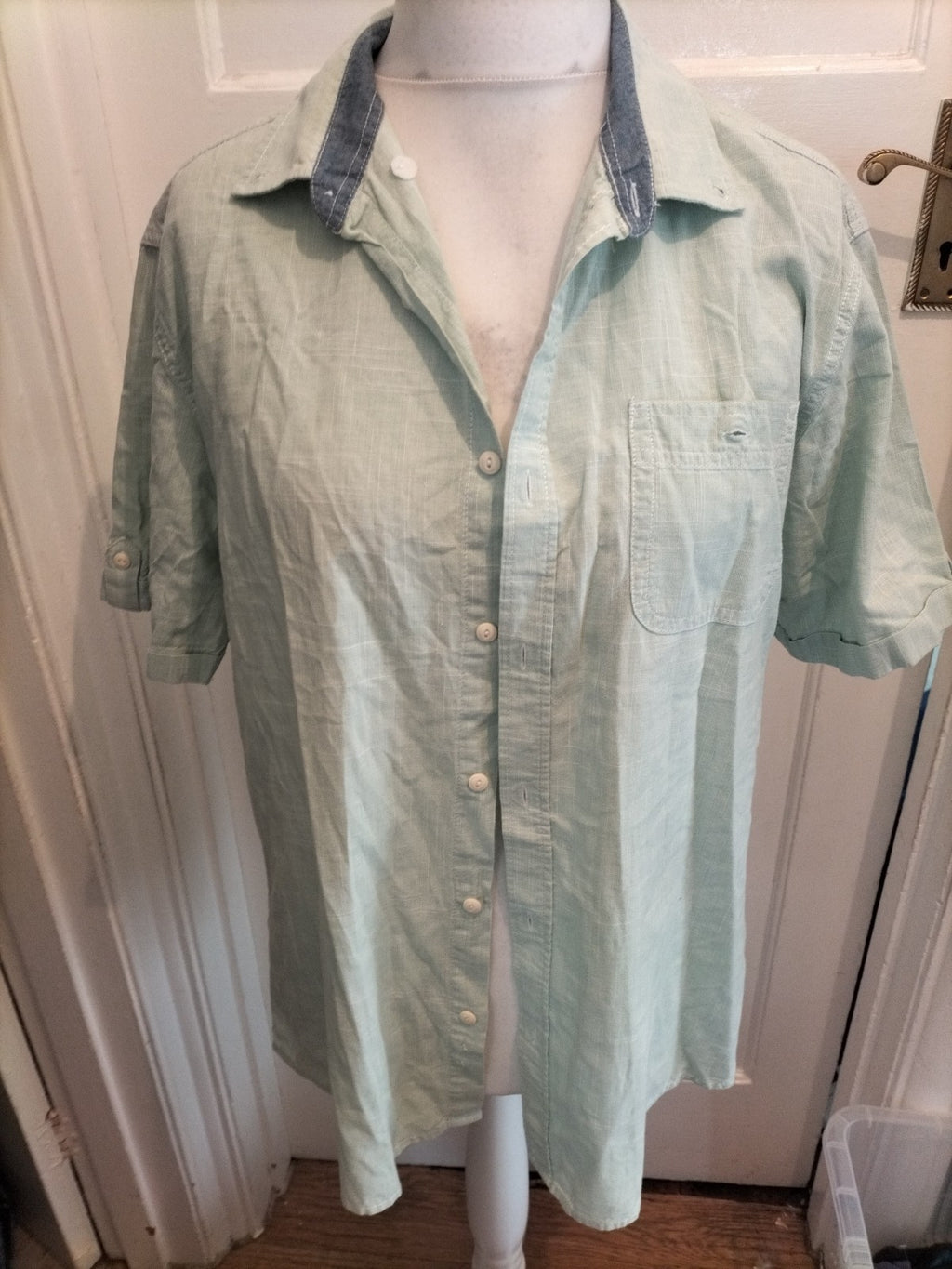 George Large Mint Green Short Sleeve Shirt