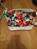 Ladies White Floral Handbag