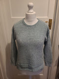 Ladies Bonmarche Size 10 Turquoise Long Sleeved Jumper