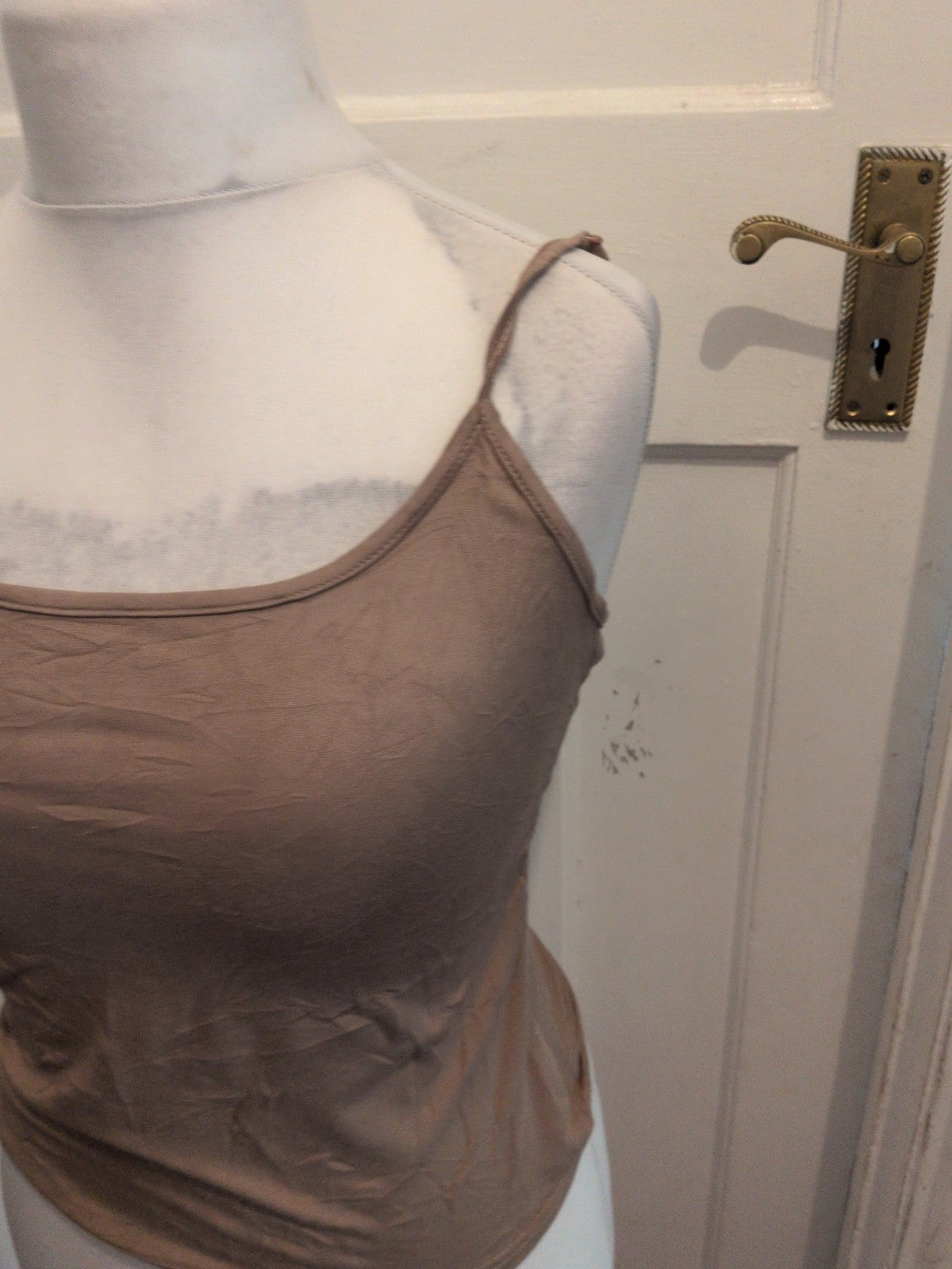 Shein Large Brown Sleeveless Cami T-shirt
