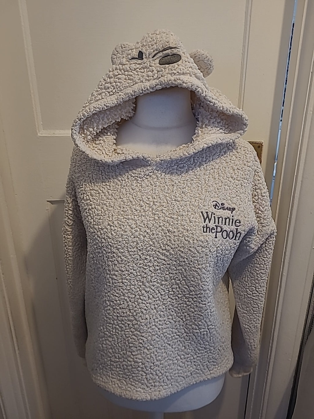 Ladies Winne The Pooh Size 14-16 Fluffy Hooded Jumper