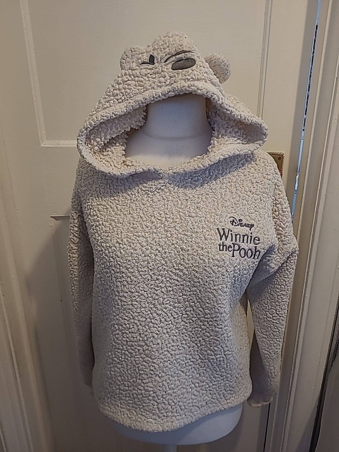 Ladies Winne The Pooh Size 14-16 Fluffy Hooded Jumper