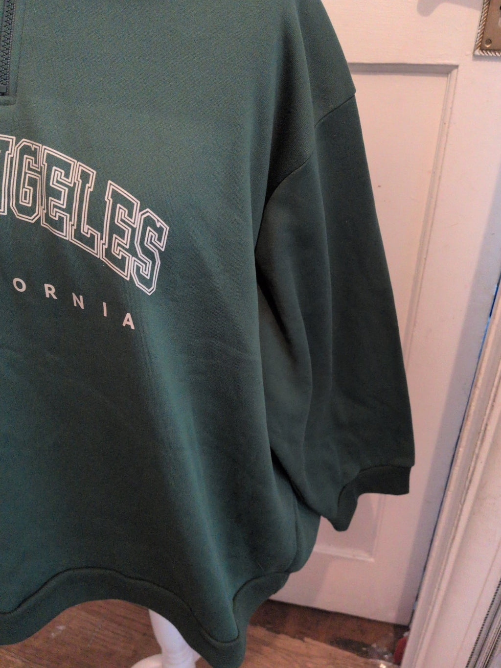 Shein Curve Size 5XL Green Collared Pullover Jumper