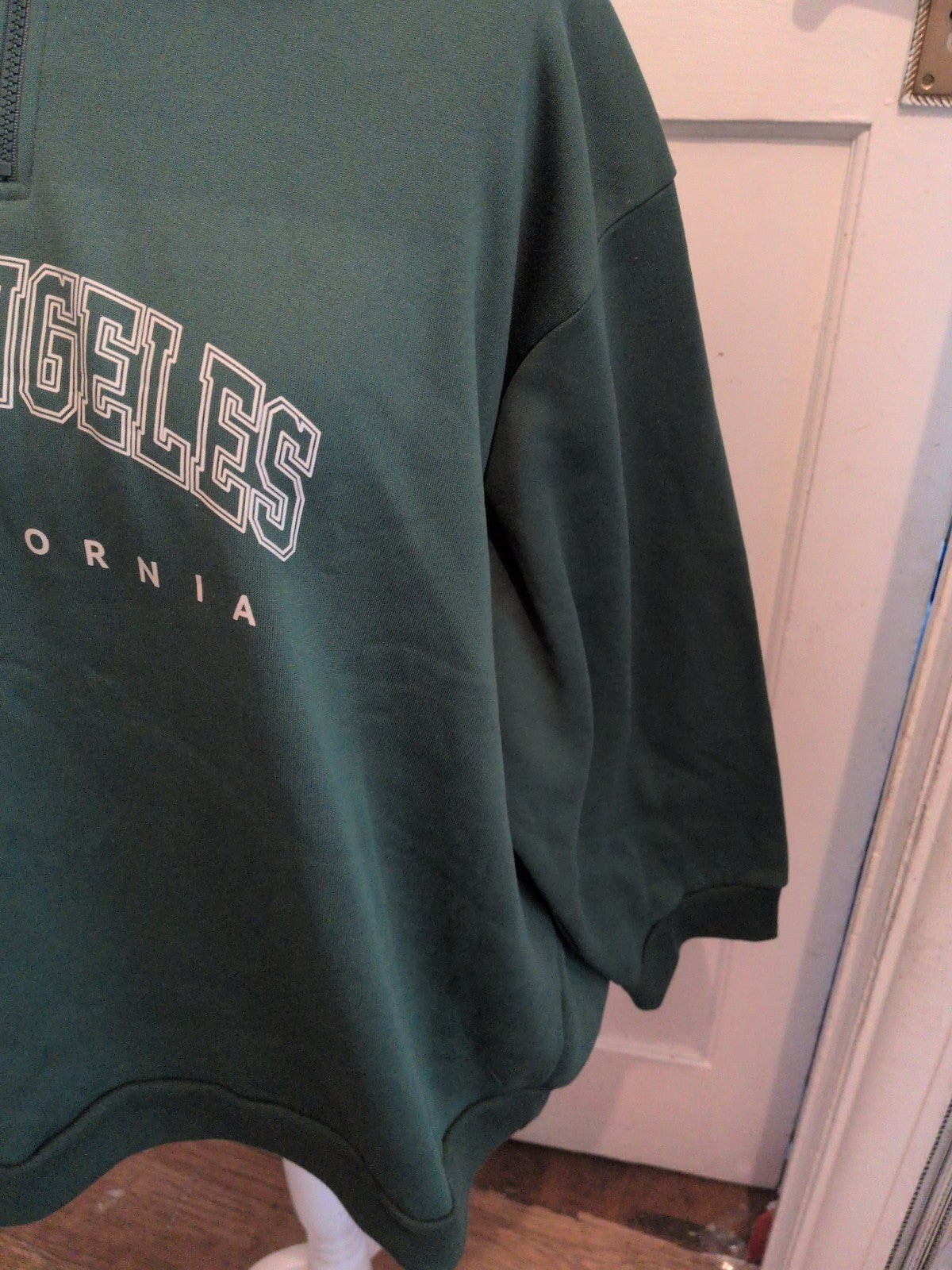 Shein Curve Size 5XL Green Collared Pullover Jumper