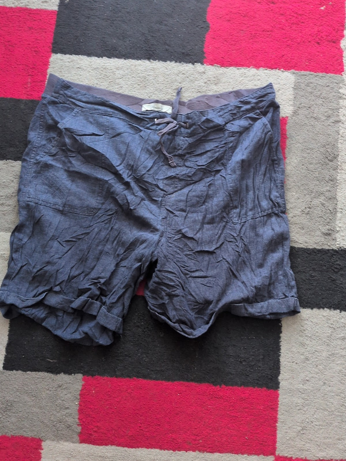 Peacocks 16 Navy Shorts Elasticated