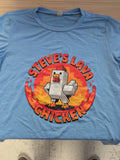 Boys 150cm Blue Lava Chicken Short Sleeve T-shirt