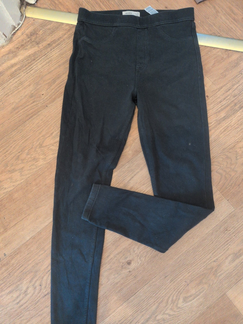 M&S 12 Dark Green Jegging Small Mark On Leg