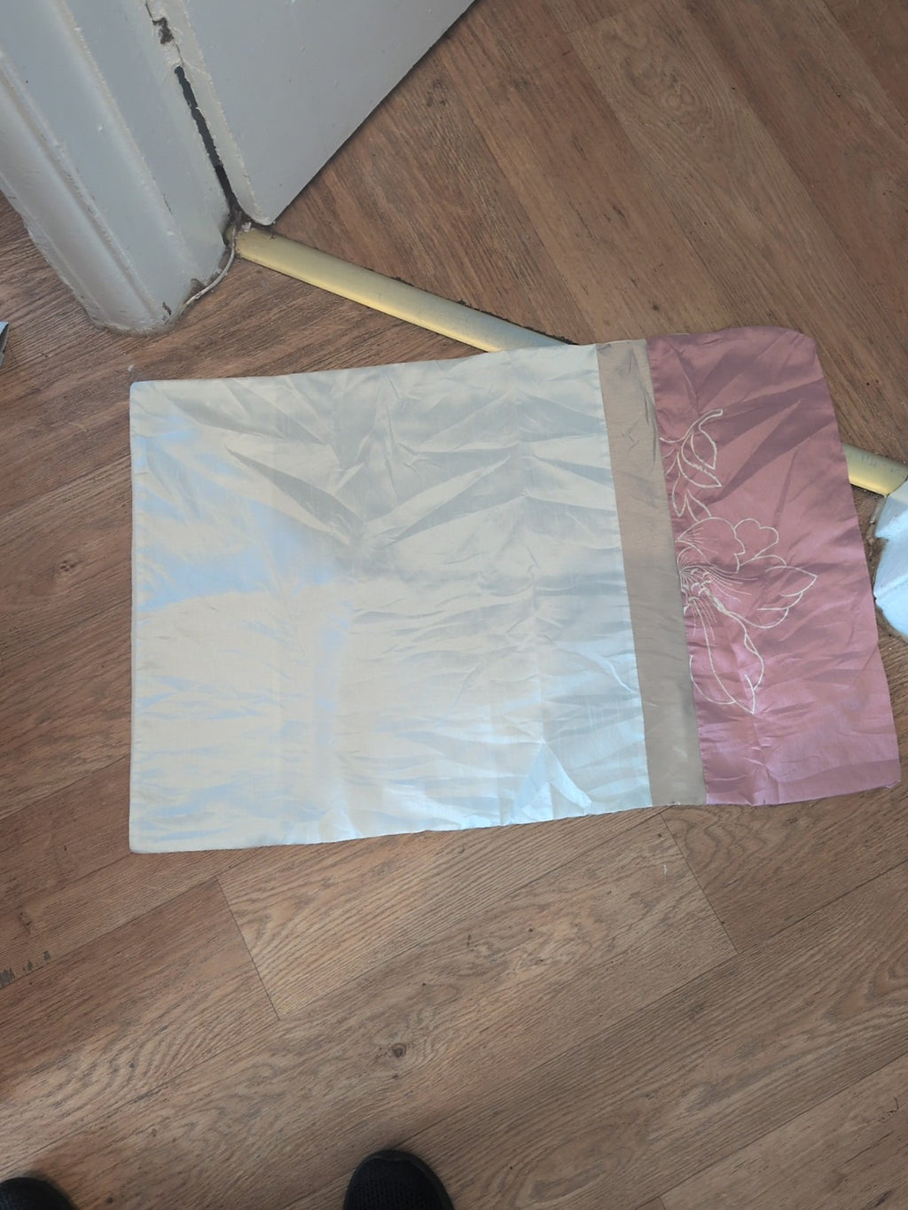 Pink And Cream Pillow Case