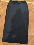 BHS 16 Navy Long Length Elasticated Maxi Skirt