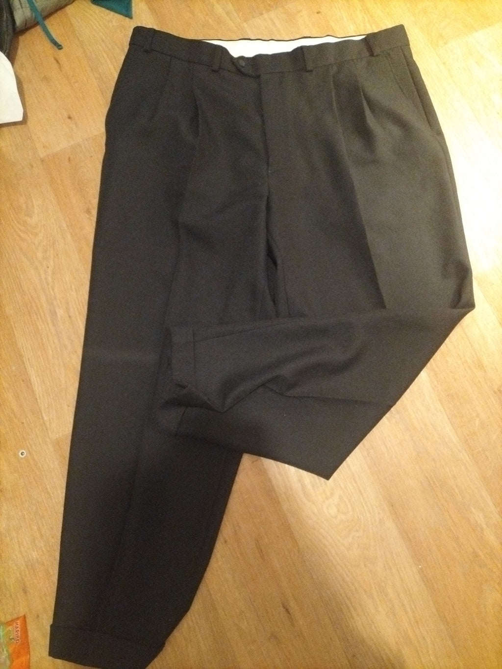 Mens BHS Size 40/29 Black Trousers