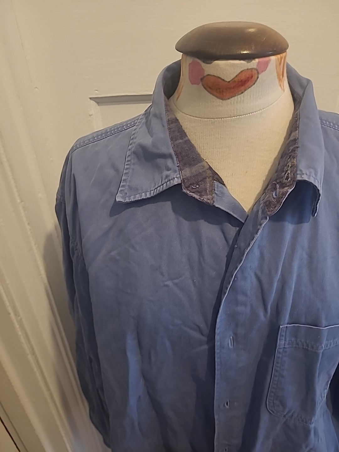 Mens Kingston Size XL Blue Lined Long Sleeved Jacket