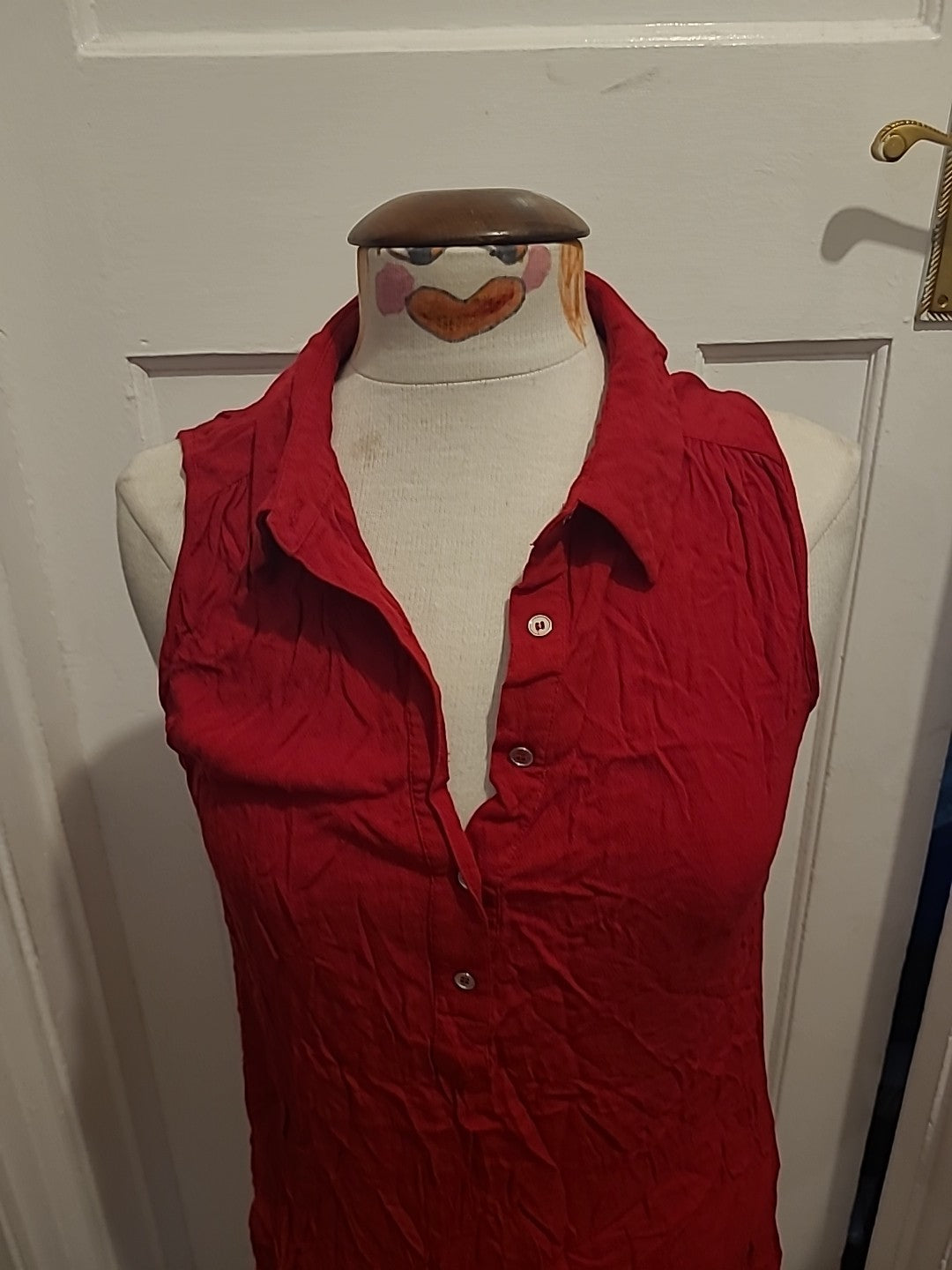 Ladies Forever21 Size Medium Red Sleeveless Tunic