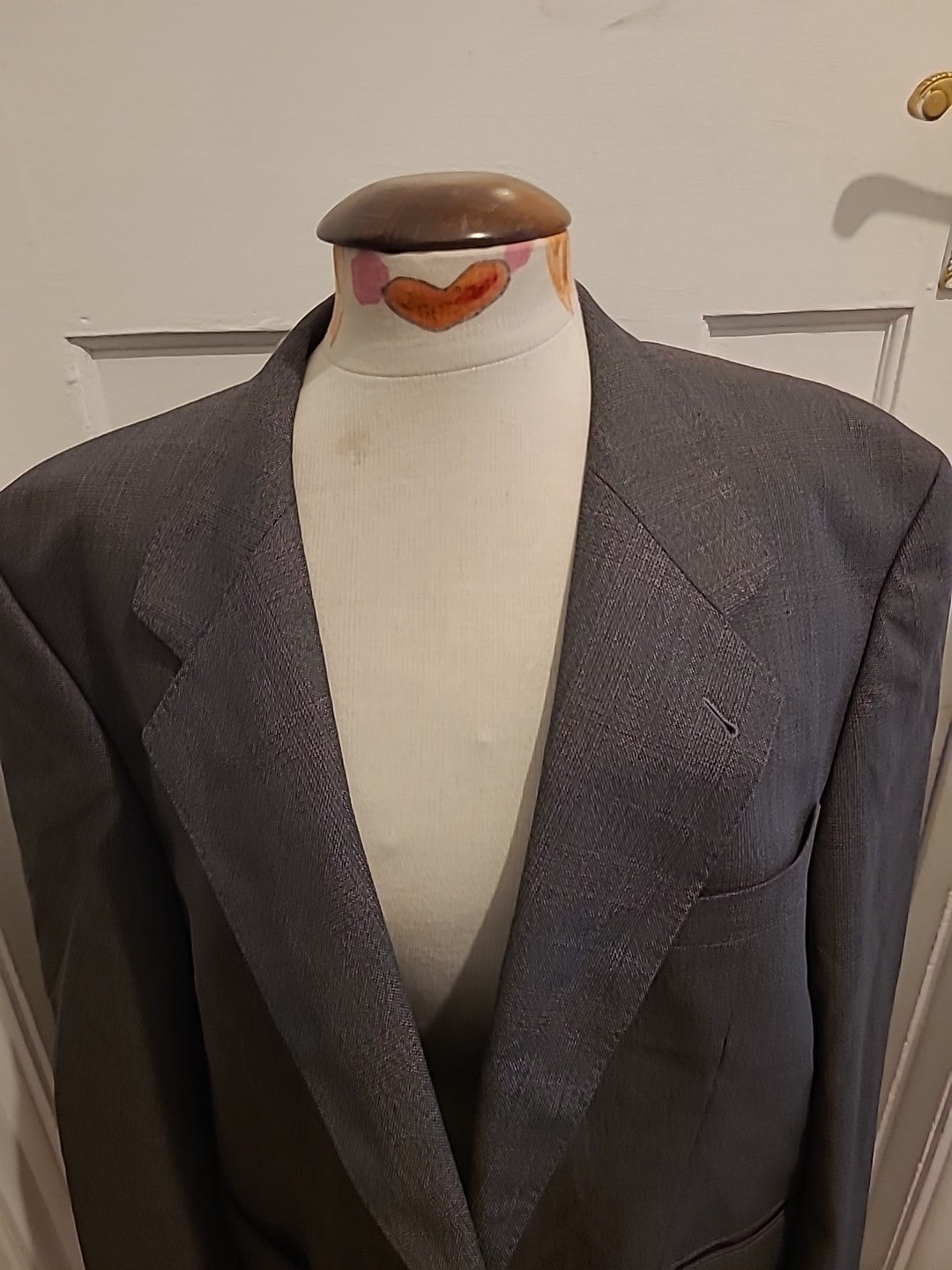 Mens Max Chans Size XL Grey Padded Lined Blazer