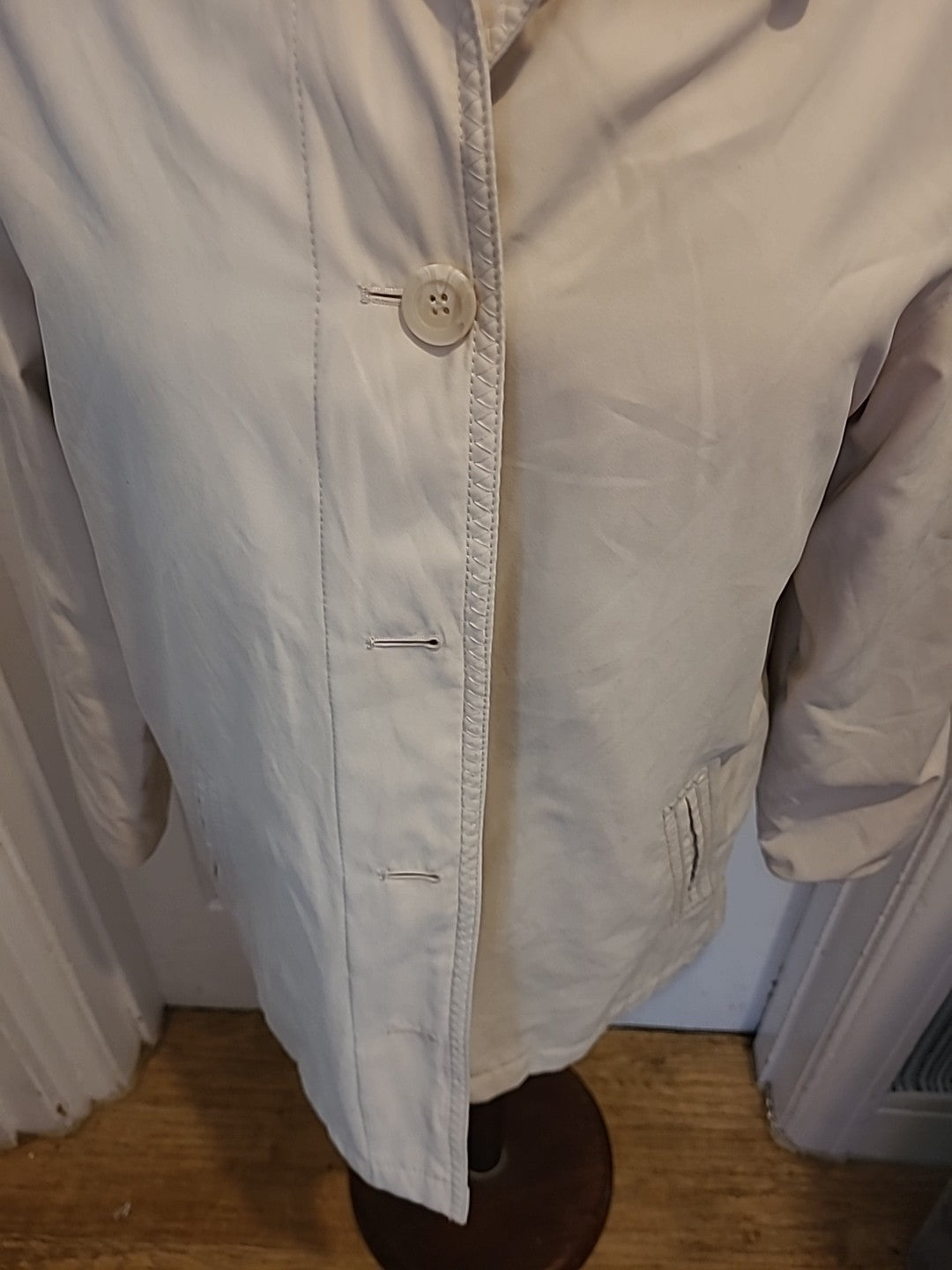 Ladies BHS size 12 Beige Lined Long Sleeved Coat
