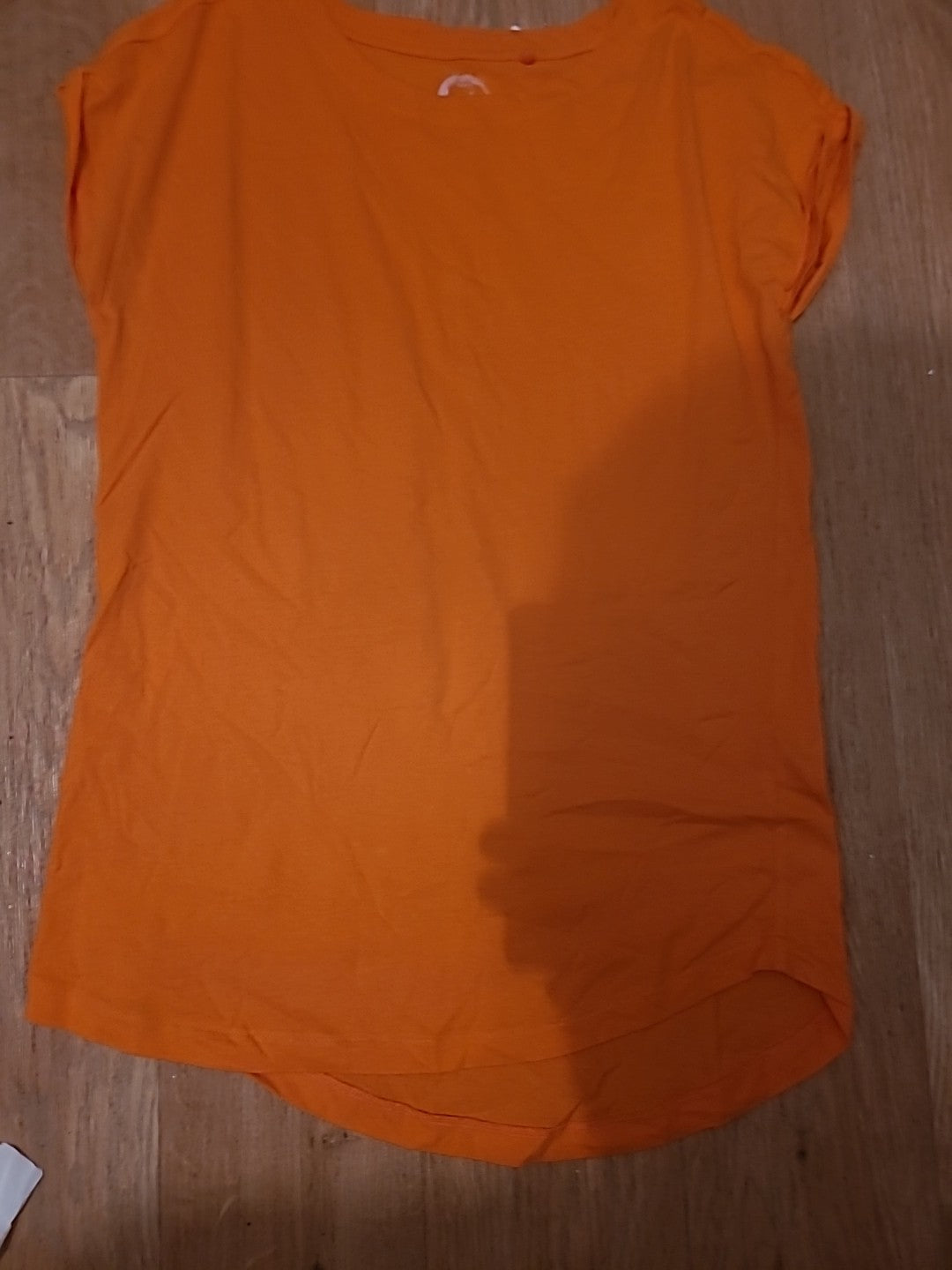 Ladies Next Size 6 Bright Orange Cap Sleeve Tshirt