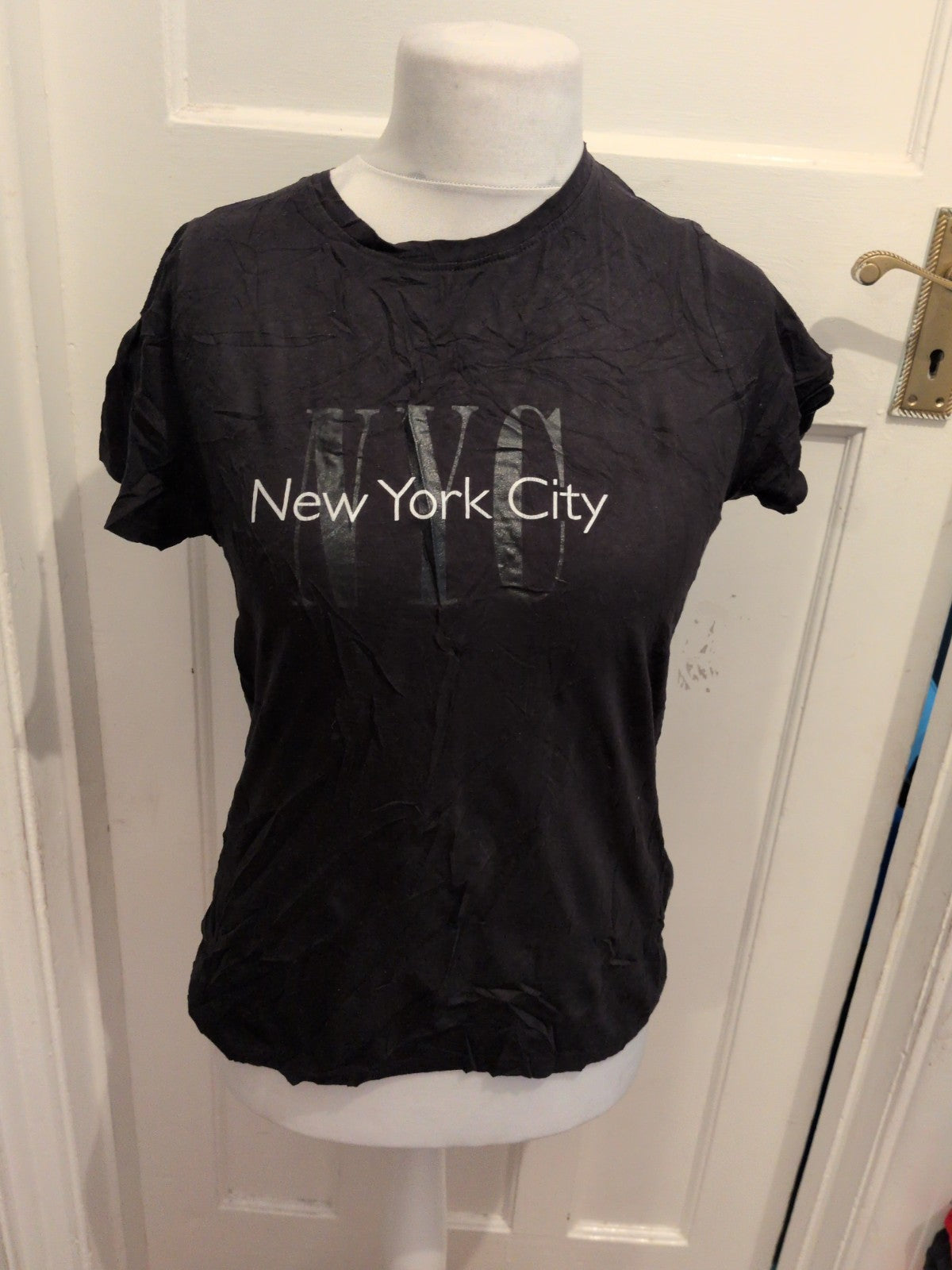 New Look 10 Black New York City Print T-shirt