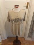 Mens Boohoo Size S Light Brown Printed Tee Short Sleeved