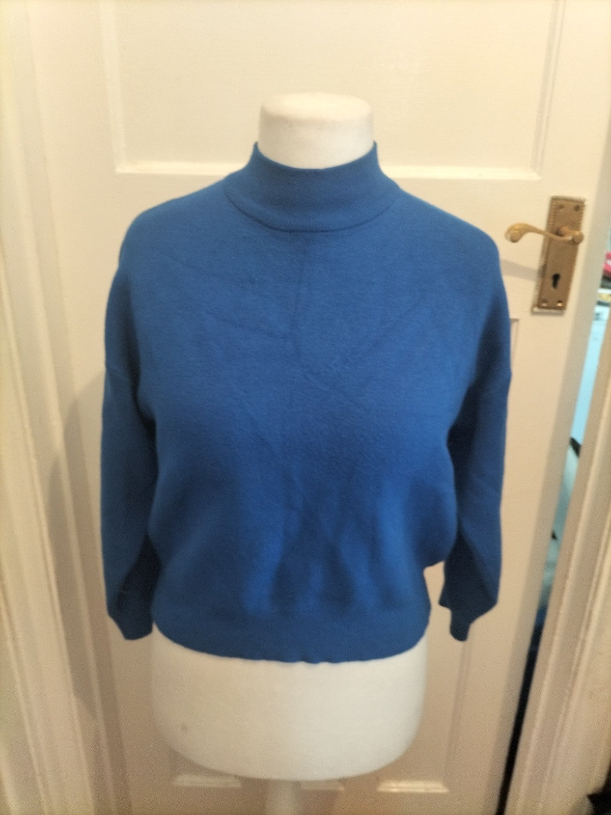 Primark 12-14 Royal Blue Cowl Neck Jumper