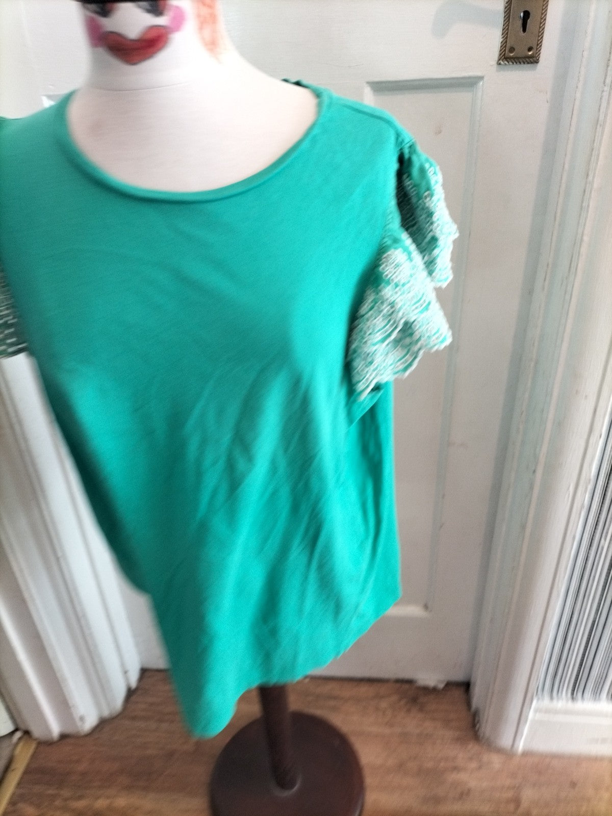 Ladies George Size 18 Green Short Sleeved Tshirt