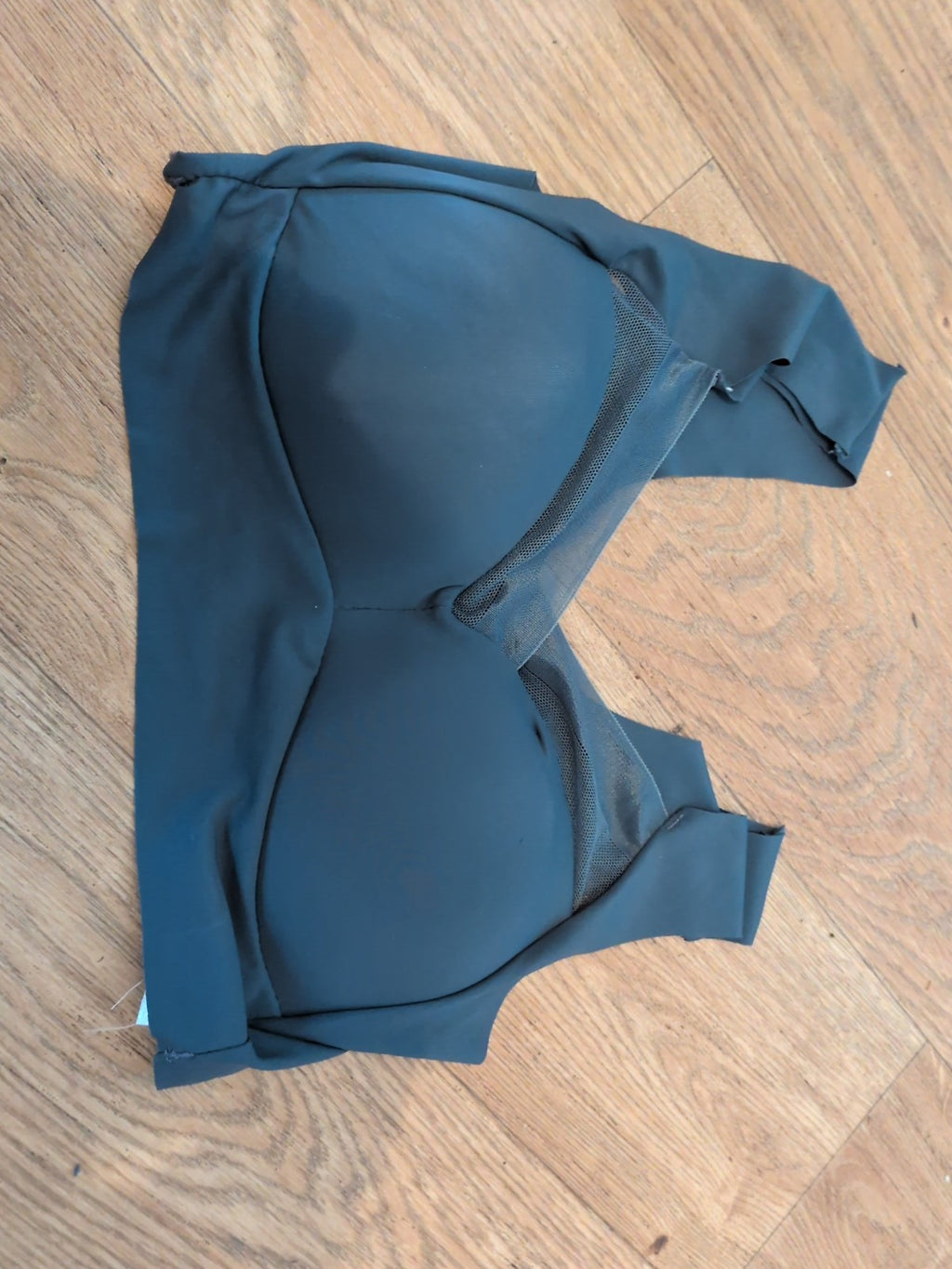 XL Grey Seamless Padded Bra