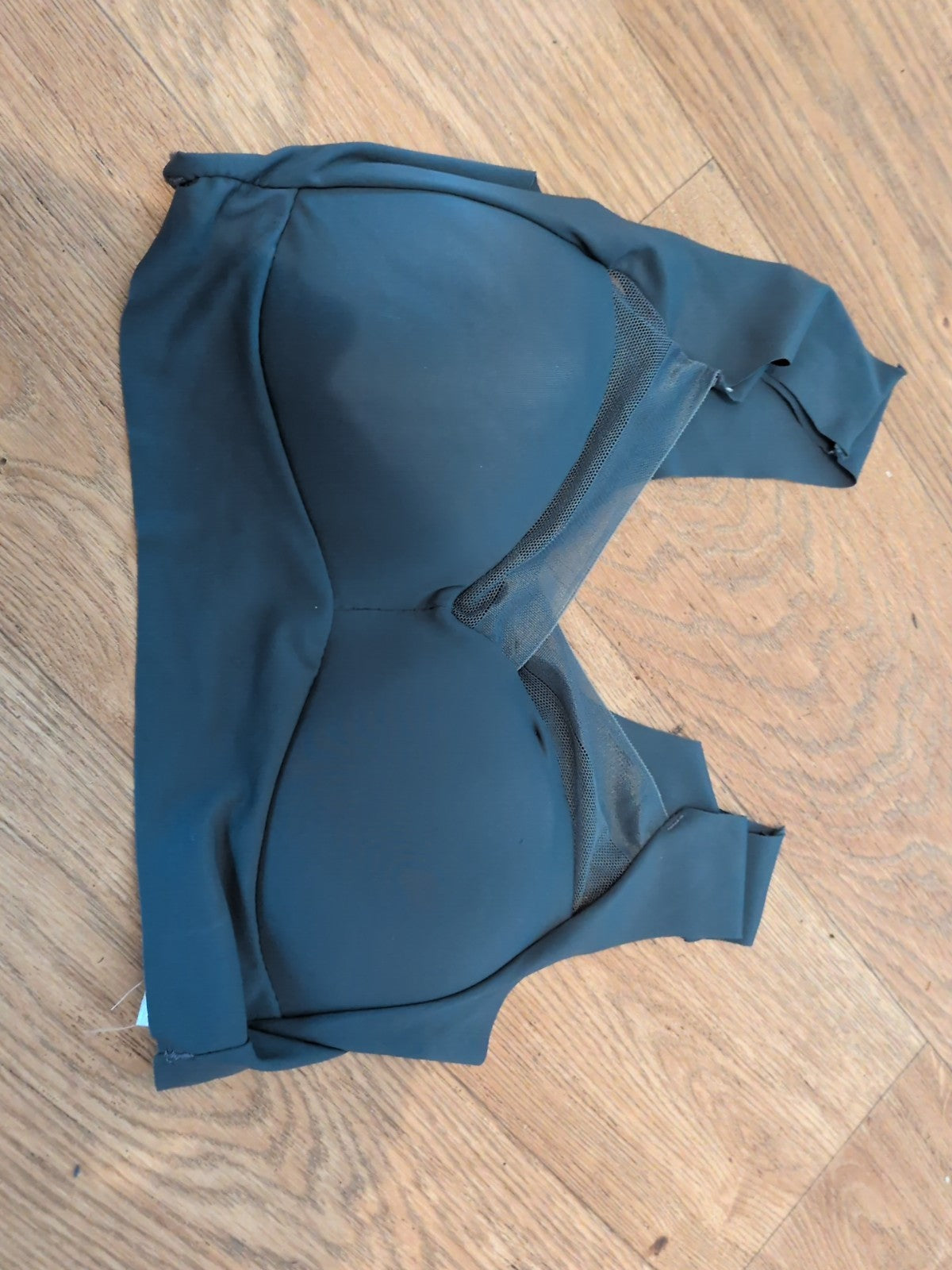 XL Grey Seamless Padded Bra