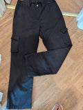 Dimensions 12UR Black Cargo Trousers